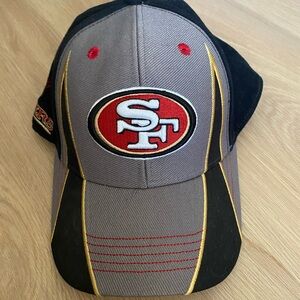 NFL Team Apparel Black and Red Cap